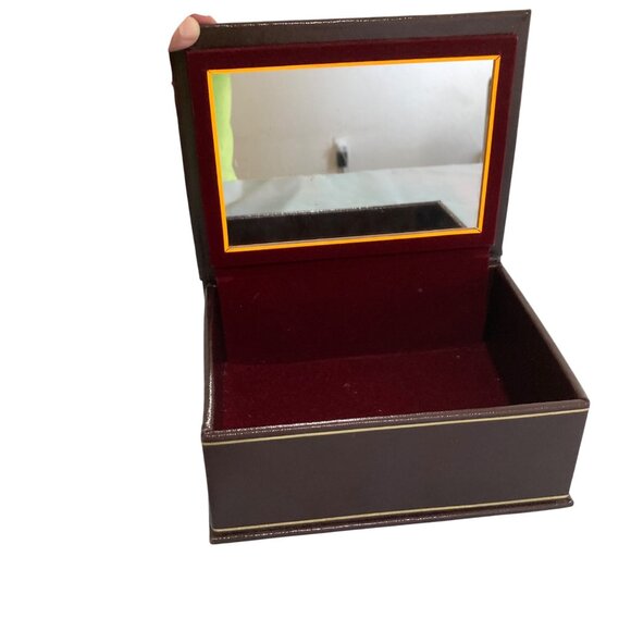 Indian Persian Woman Hand Painted Jewelry Trinket Stash Box With Mirror. - Picture 6 of 8